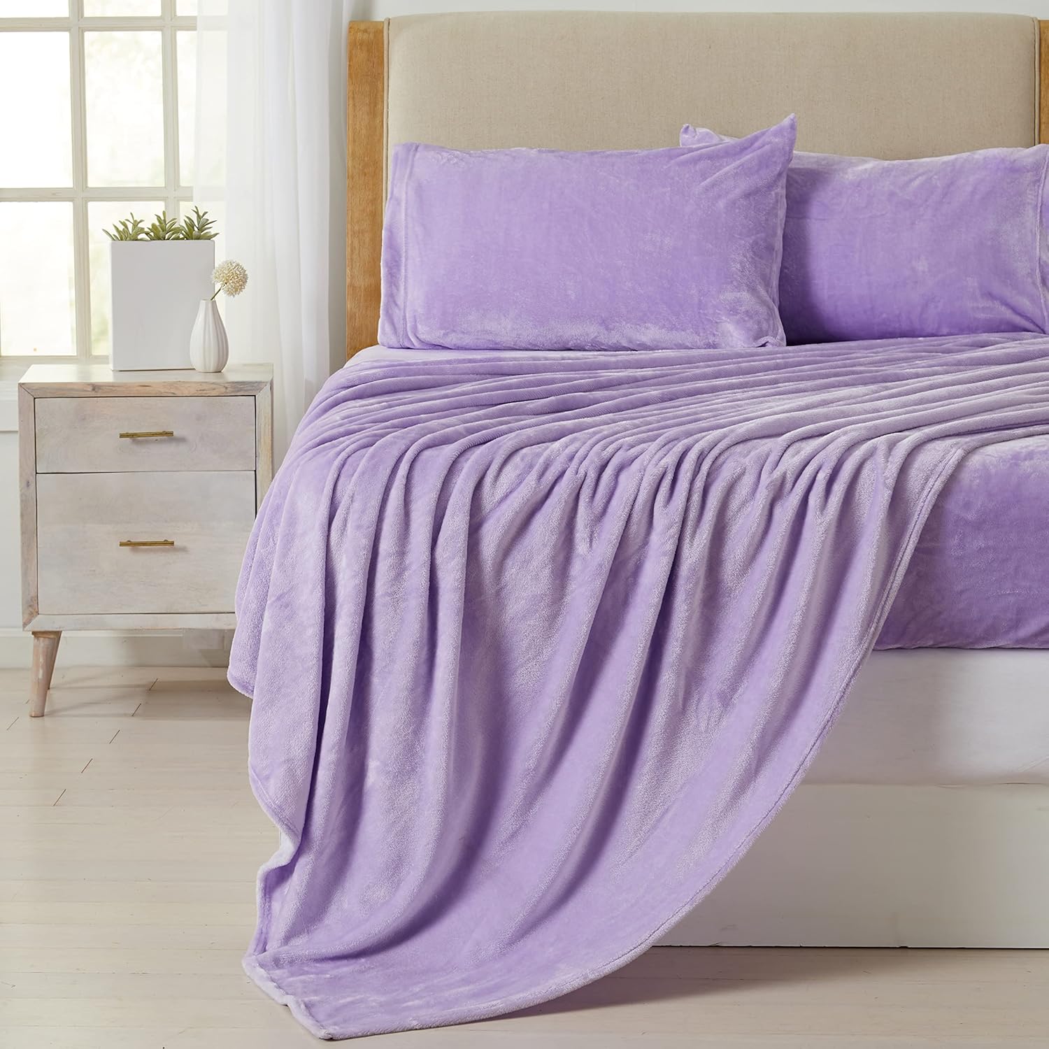 Ultra Soft Micro Fleece Sheets Set with Extra Deep Pockets