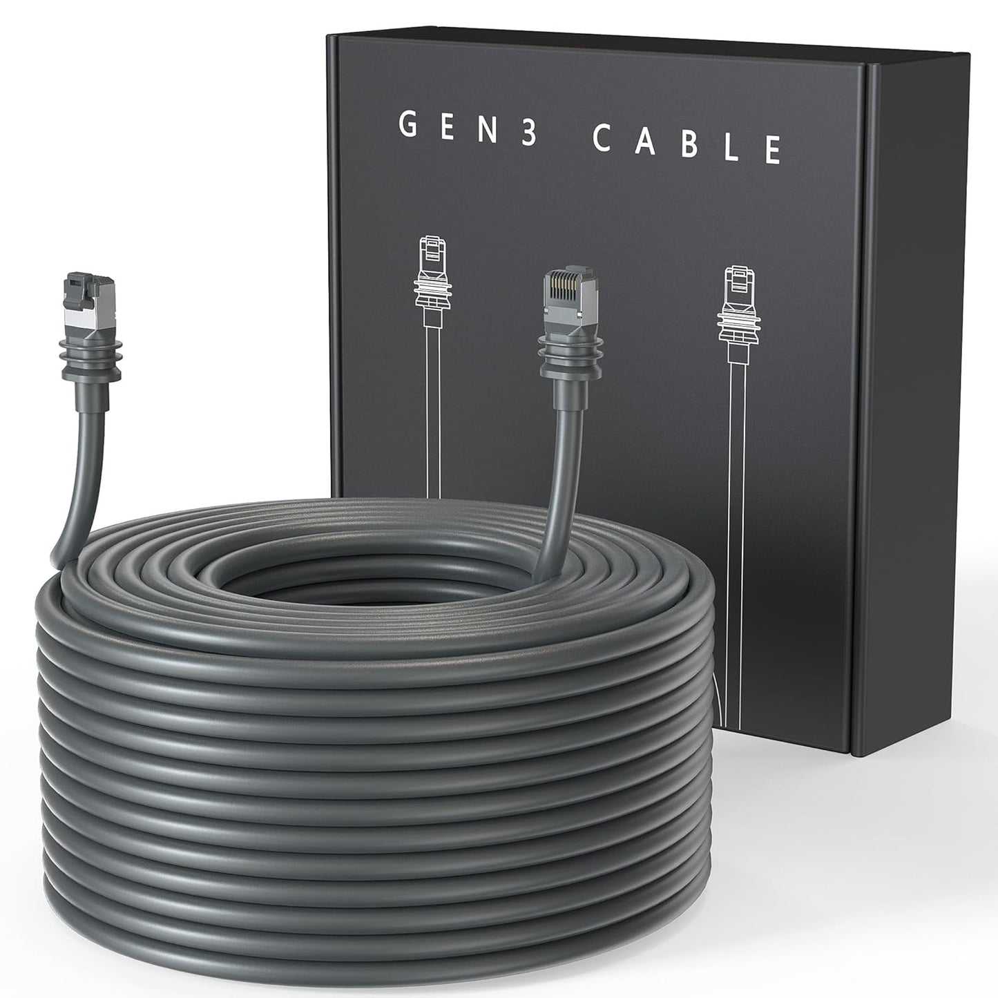 100FT Waterproof Starlink Gen 3 Extension Cable by LUCMO