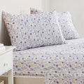 Great Bay Home 3-Piece Twin Size Floral Print Microfiber Sheets