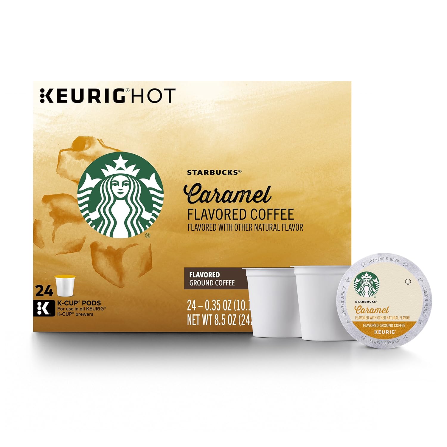 Starbucks Caramel Flavored Medium Roast Coffee K-Cup Pods