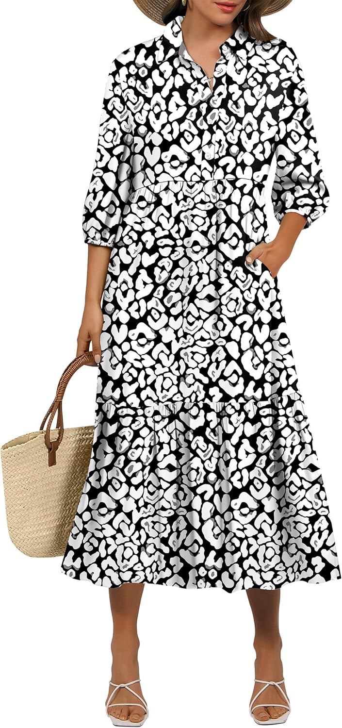 Stylish ANRABESS Women Summer Dress for Beach Vacation Fun
