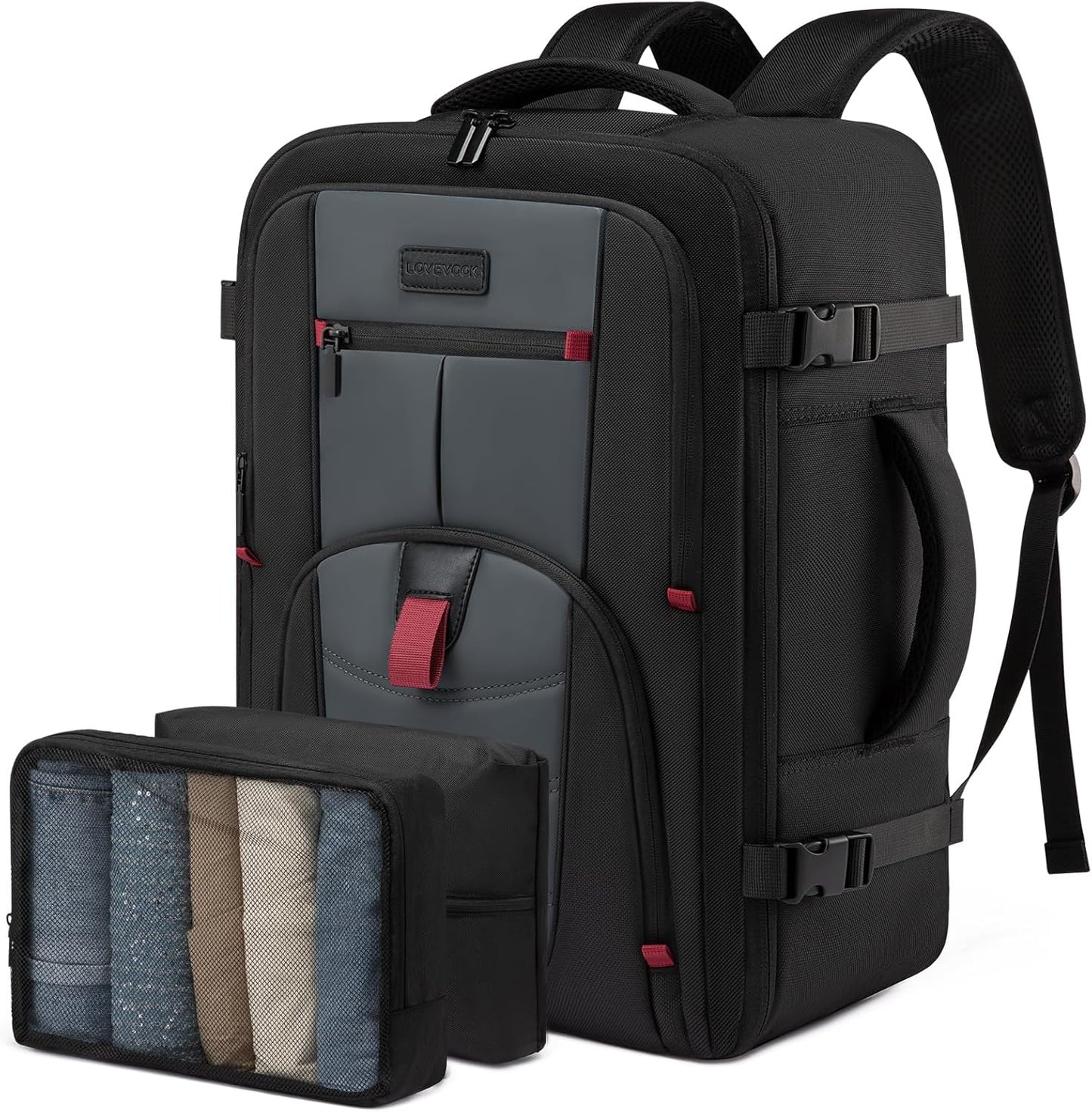 LOVEVOOK Travel Laptop Backpack for Men, 35L Carry On Size