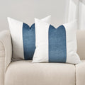 EVERGRACE Signature Velvet Panel Cotton Pillow Covers Set of 2