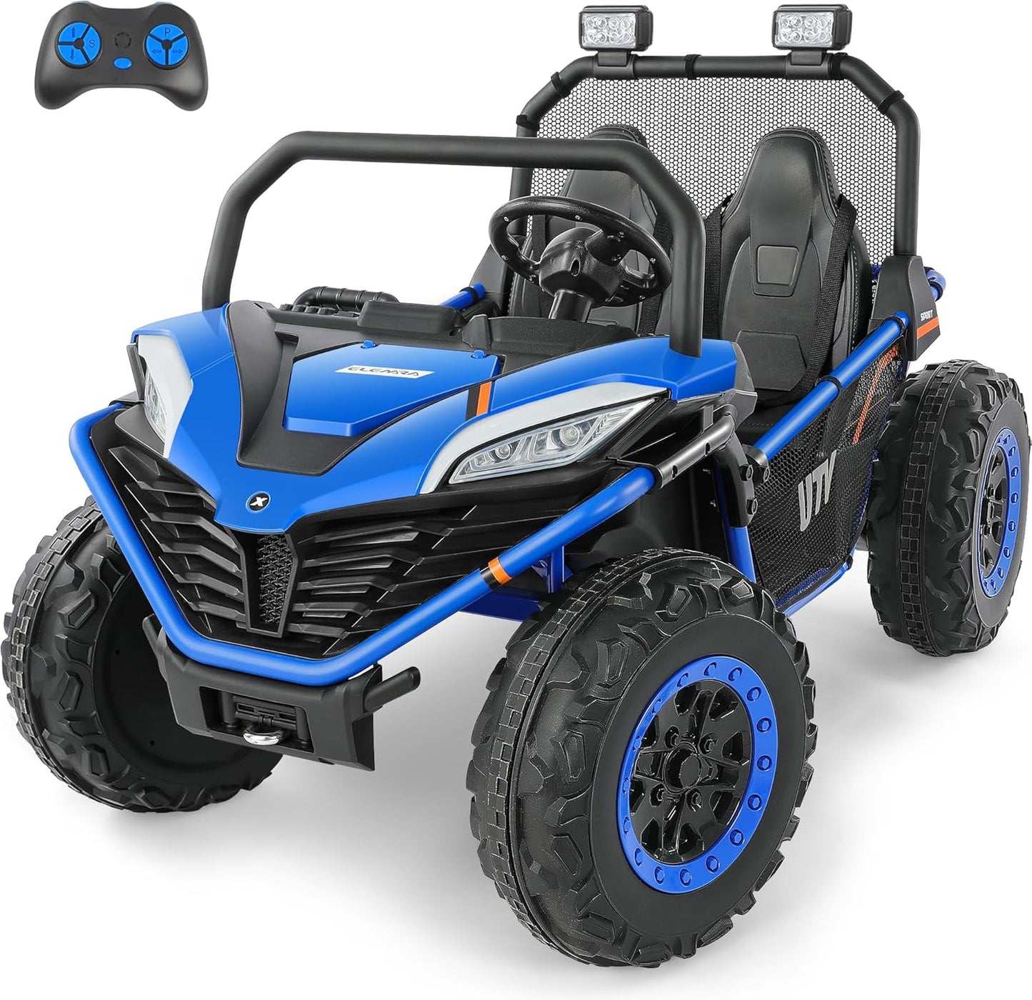 ELEMARA 2 Seater Ride on Car for Big Kids with Remote Control