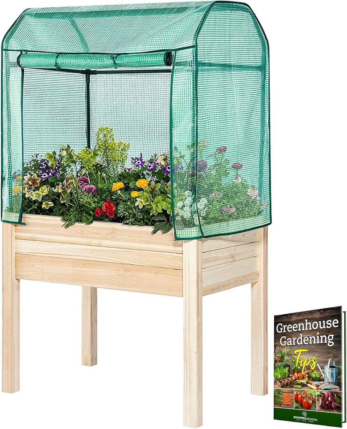 Raised Garden Bed Greenhouse - Backyard Joy 36x24x66