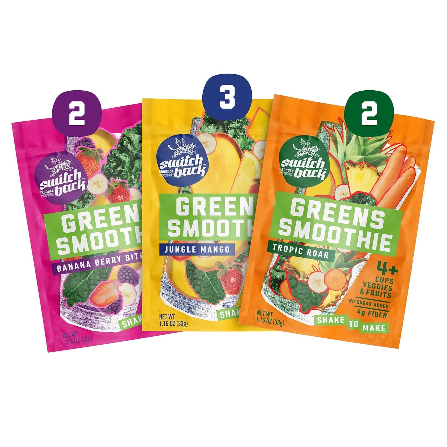 Switchback Whole Food Greens Smoothie Powder Mix for Easy Nutrition