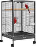 VIVOHOME 30 Inch Height Wrought Iron Bird Cage for Small Birds