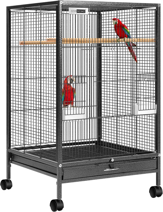 VIVOHOME 30 Inch Height Wrought Iron Bird Cage for Small Birds