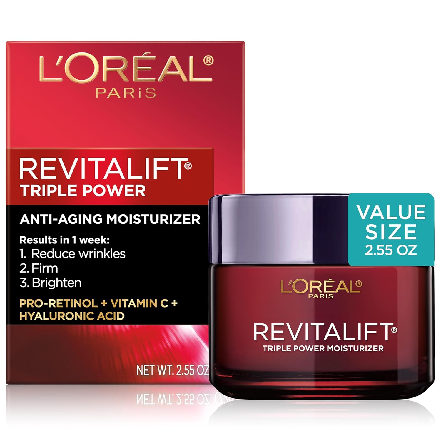 L'Oreal Paris Anti-Aging Face Moisturizer - Reduce Wrinkles
