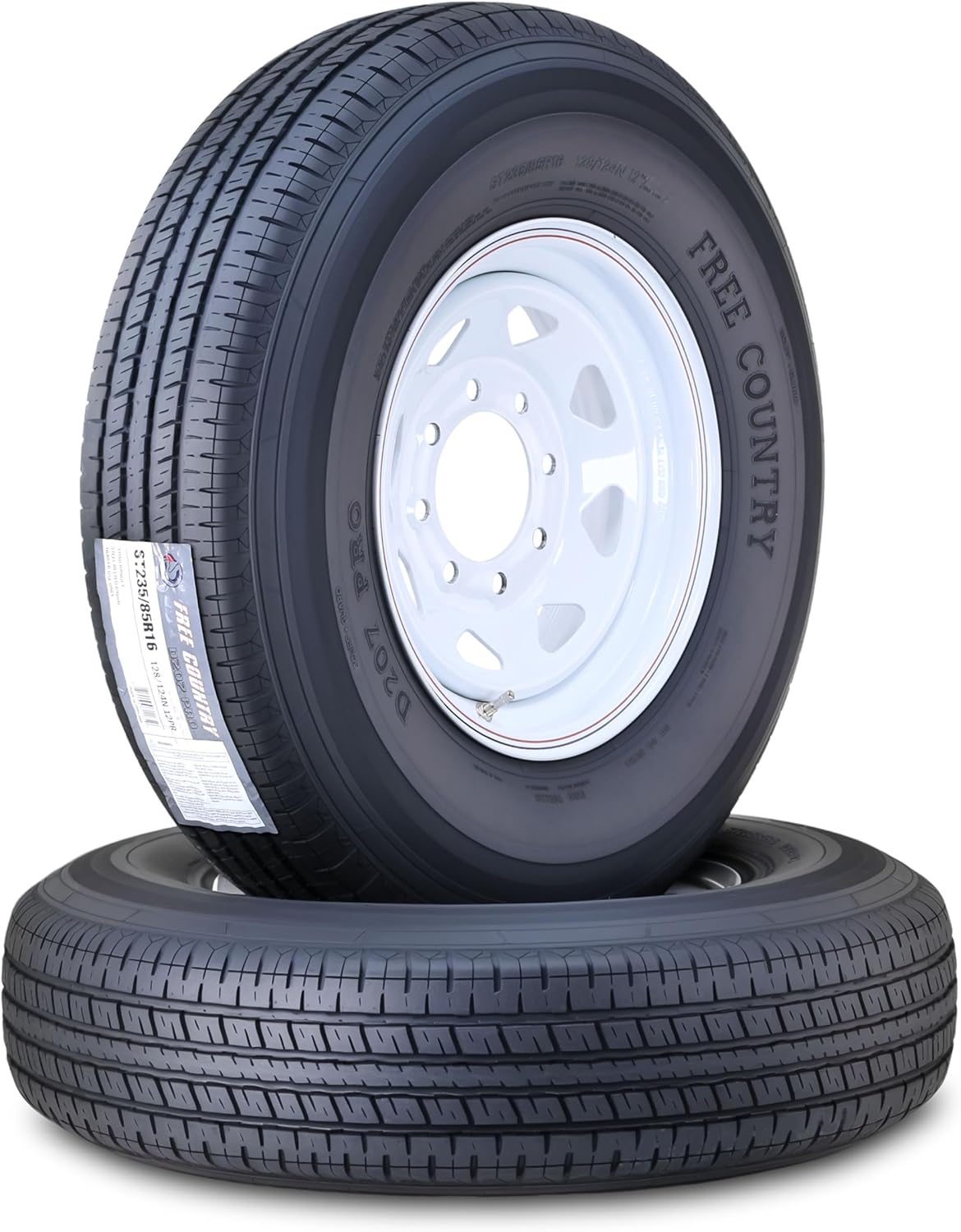 Free Country Trailer Tire Wheel Assembly ST235/85R16 12-Ply Set