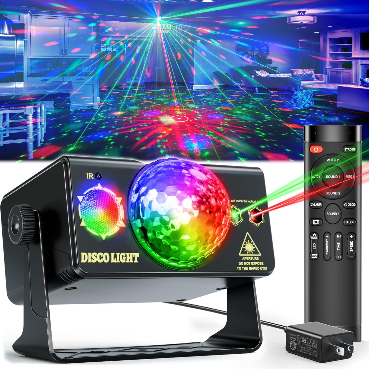 Sound-Activated Disco Ball for Epic Parties