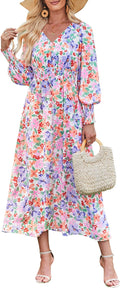 Elegant Floral Maxi Dress for Women - Perfect for Weddings