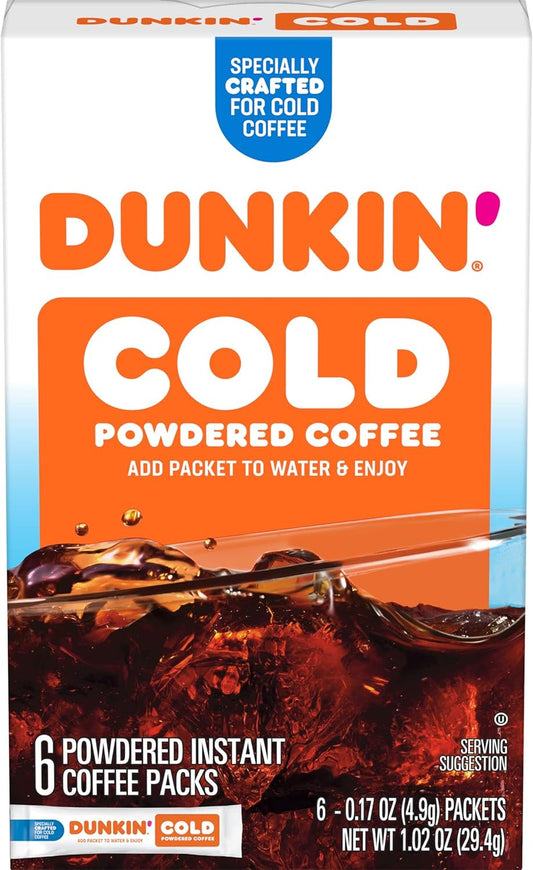 Dunkin' Cold Brew on the Go Packets, 6 Count x12