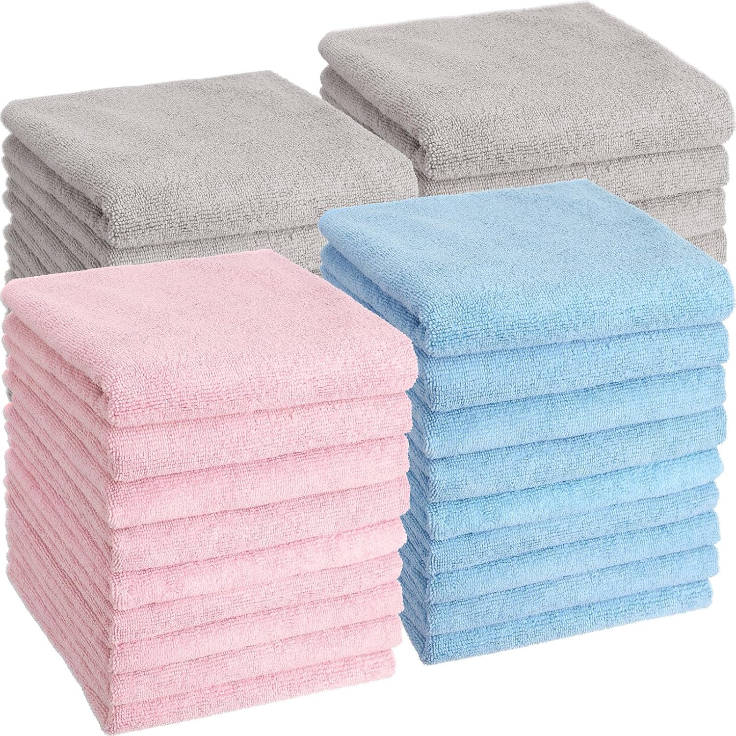 Bleach Proof Microfiber Towels for Hair and Spa - 40 Pack