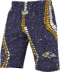Zubaz NFL Z88 Zebra Short - Bold Team Shorts for Gym & Casual