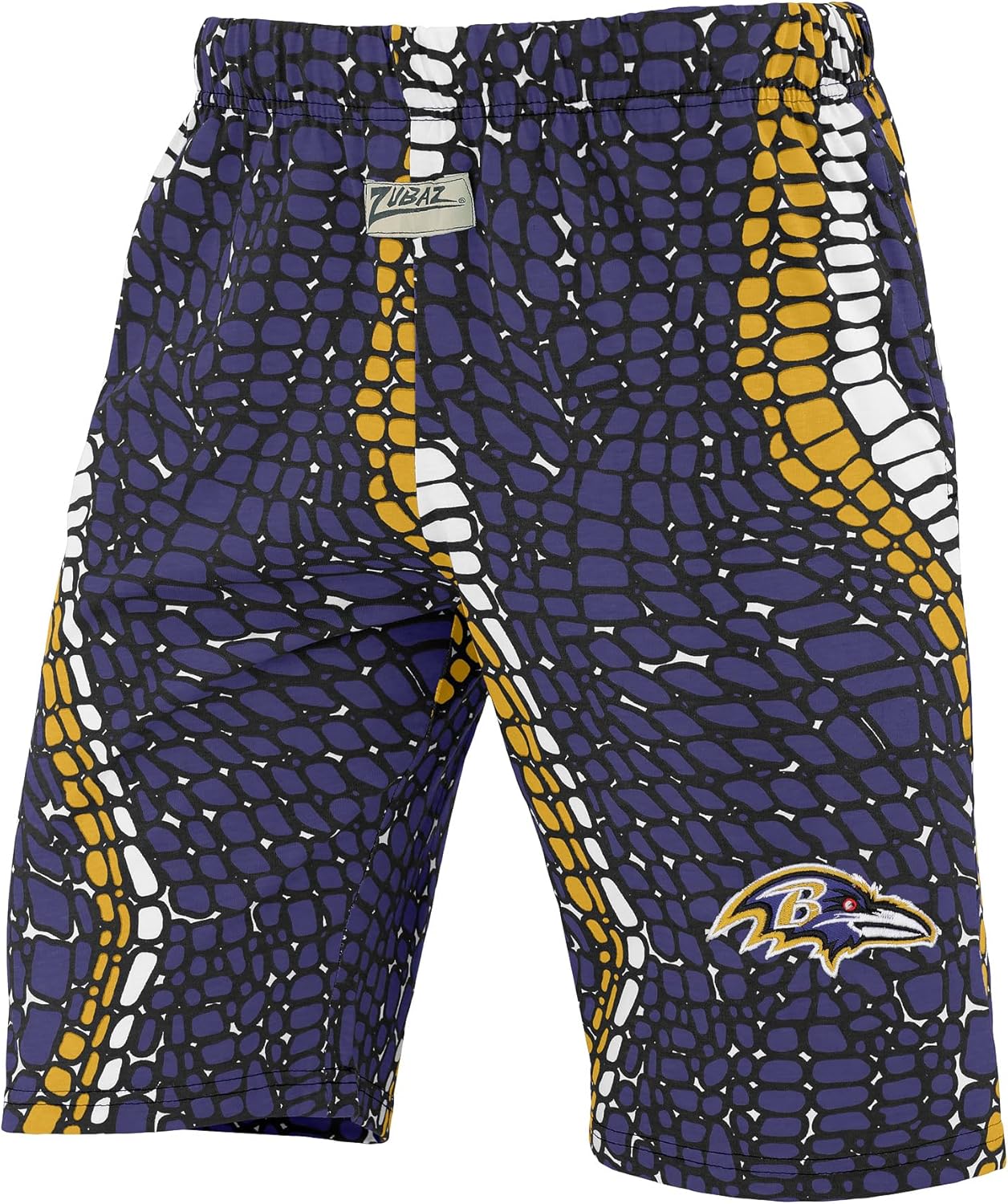 Zubaz NFL Adult Unisex Z88 Zebra Short for Casual and Gym Wear