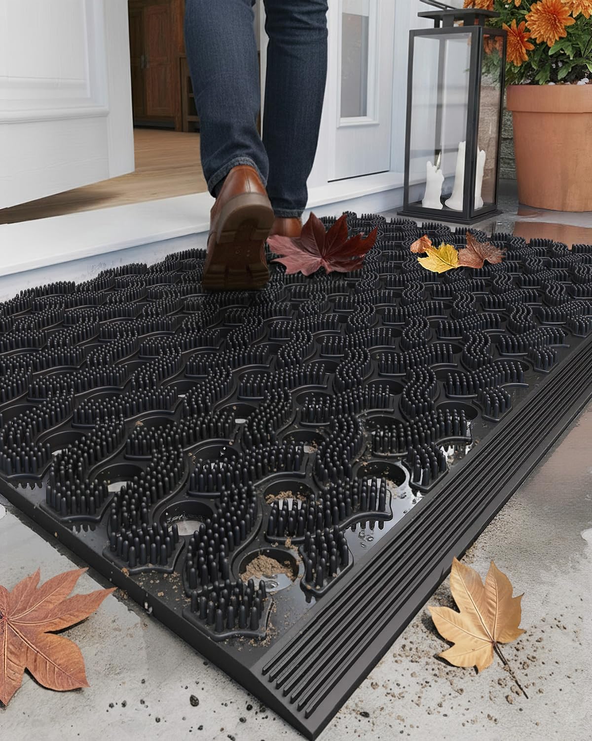 Super Heavyweight TPE Stormproof Welcome Mat for All Weather