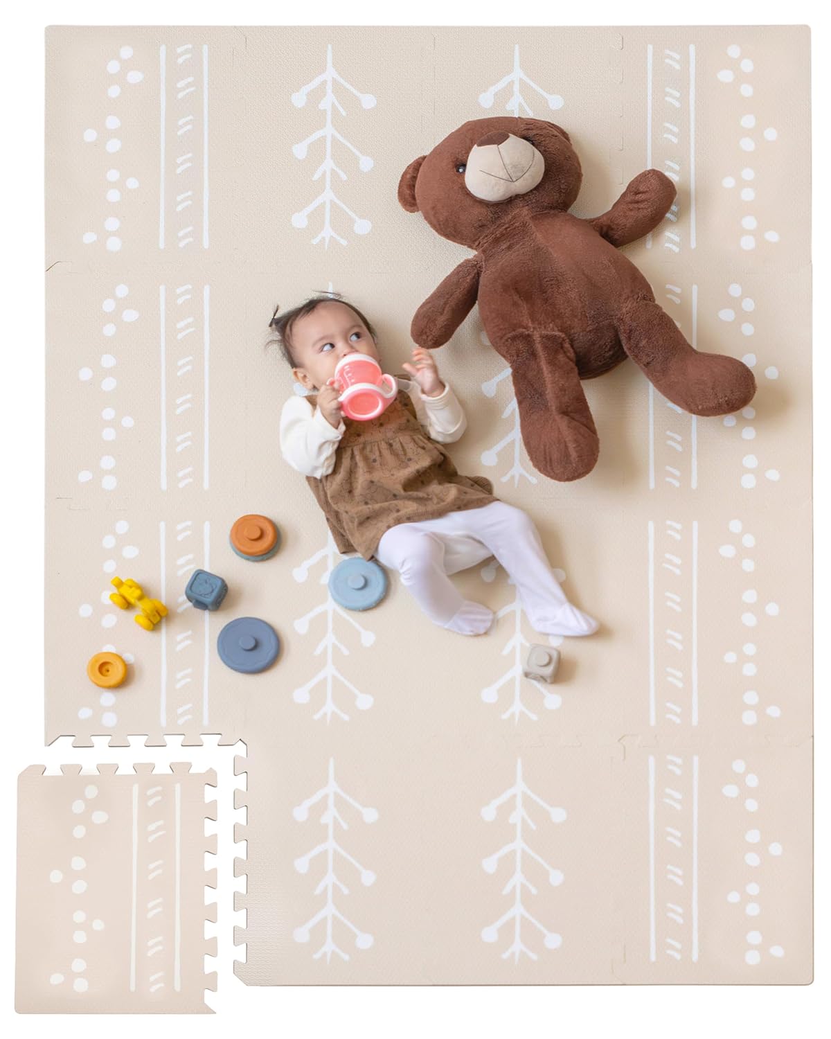 Safe & Soft Baby Play Mat - Large Floor Mat for Kids - Primica