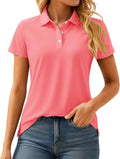 MAGCOMSEN Women's Polos Golf Shirt - UPF 50+ Comfortable Fit Clothing