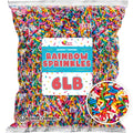 Rainbow Sprinkles Bulk - 6 Pounds of Colorful Jimmies for Fun