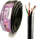 14 AWG 4-Conductor Premium Copper Wire, 50 ft - Flexible Heavy-Duty