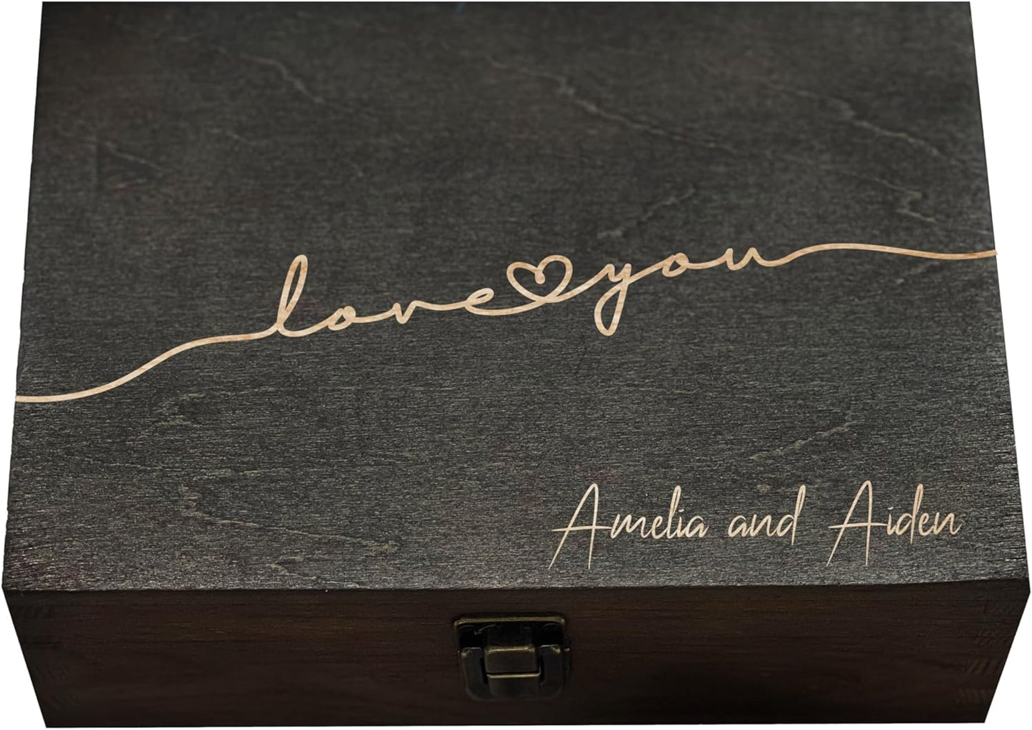 Keepsake Wooden Decorative Box Gift For Couples Wedding Gift