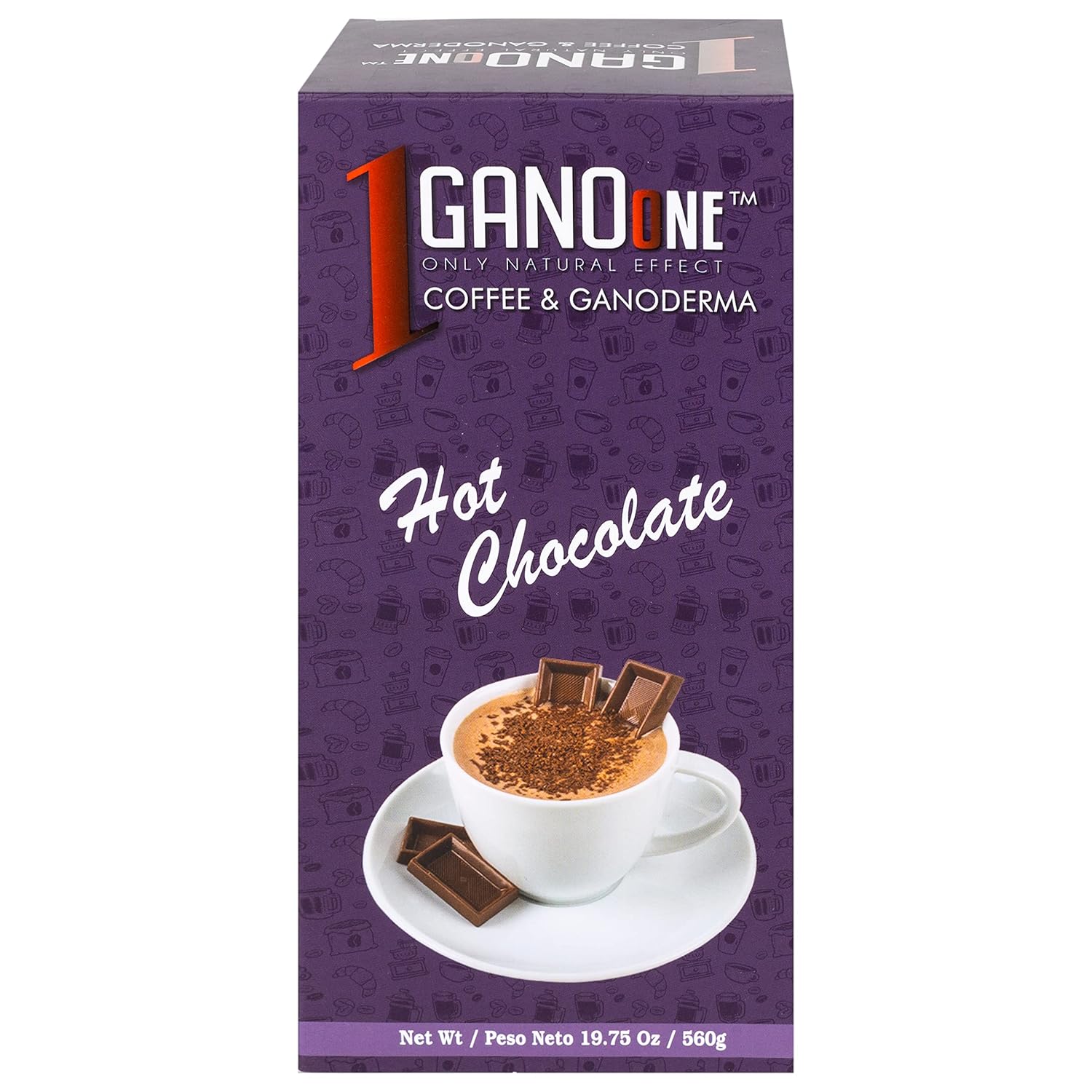 GanoOne Hot Chocolate with Organic Ganoderma Extract - 20 Boxes
