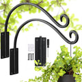 Heavy Duty Plant Hanger Bracket - Outdoor Hand-Forged Stable Hanger