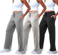 3 Pack Sweatpants Women Straight Leg Sweatpants - Cozy Everyday