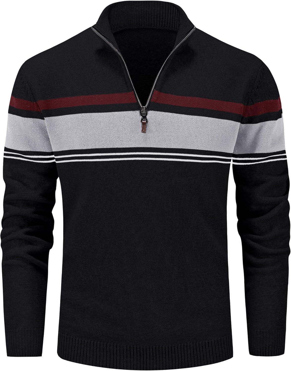 MAGCOMSEN Men's 1/4 Zip Cotton Sweater for Fall and Winter