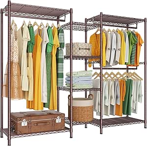 LEHOM G6 Wire Garment Rack Heavy Duty Storage Solution
