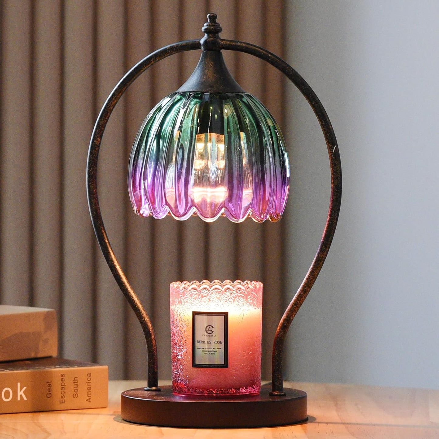 Electric Candle Warmer Lamp with Timer for Safe Scented Relaxation