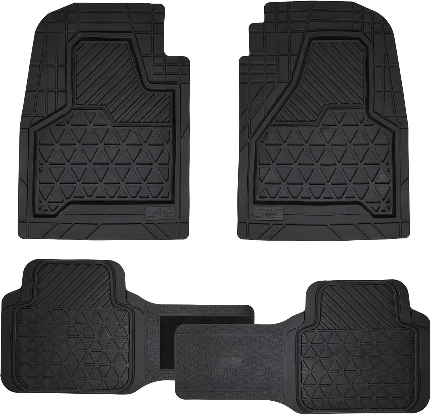 Dickies Heavy-Duty Black Adjustable-Runner Truck Floor Mats