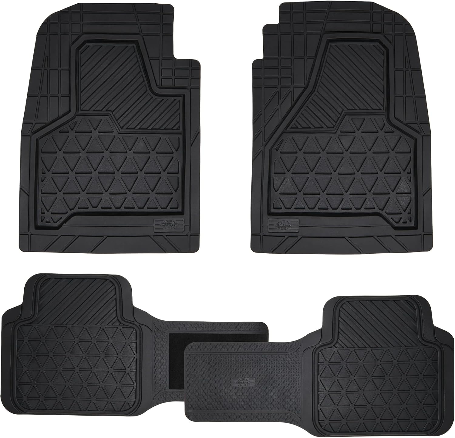 Dickies Heavy-Duty Black Adjustable-Runner Truck Floor Mats