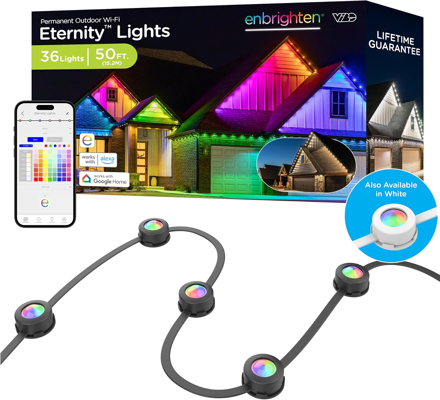 Enbrighten Vibe Eternity Outdoor Lights for Year-Round Decor