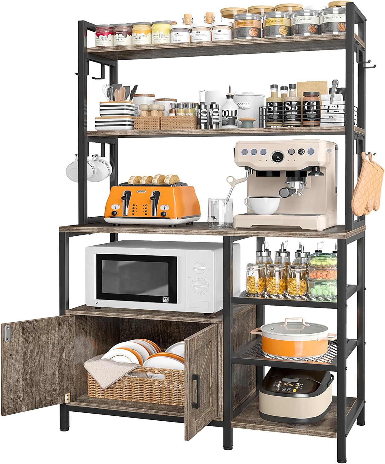 Space-Saving 6-Tier Kitchen Rack by EnHomee