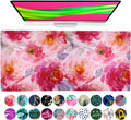 French KOKO Large Desk Mat XL - Pink Floral Desk Pad for Keyboard