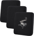 Waterproof Couch Cushion Covers 3-Pack Black - Non Slip Elastic Fit