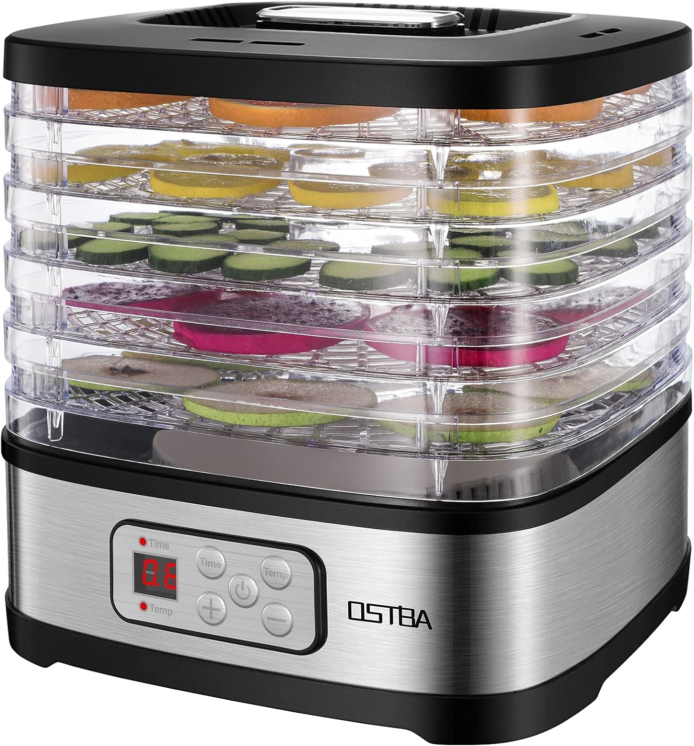OSTBA Food Dehydrator Machine with Adjustable Temperature & Timer
