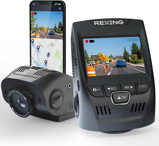 V1 4K Ultra HD GPS Dash Cam with Wi-Fi and 170 Degree Lens