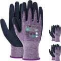 Work Gloves for Women KAYGO KGE19L - Breathable Rubber Coated Comfort