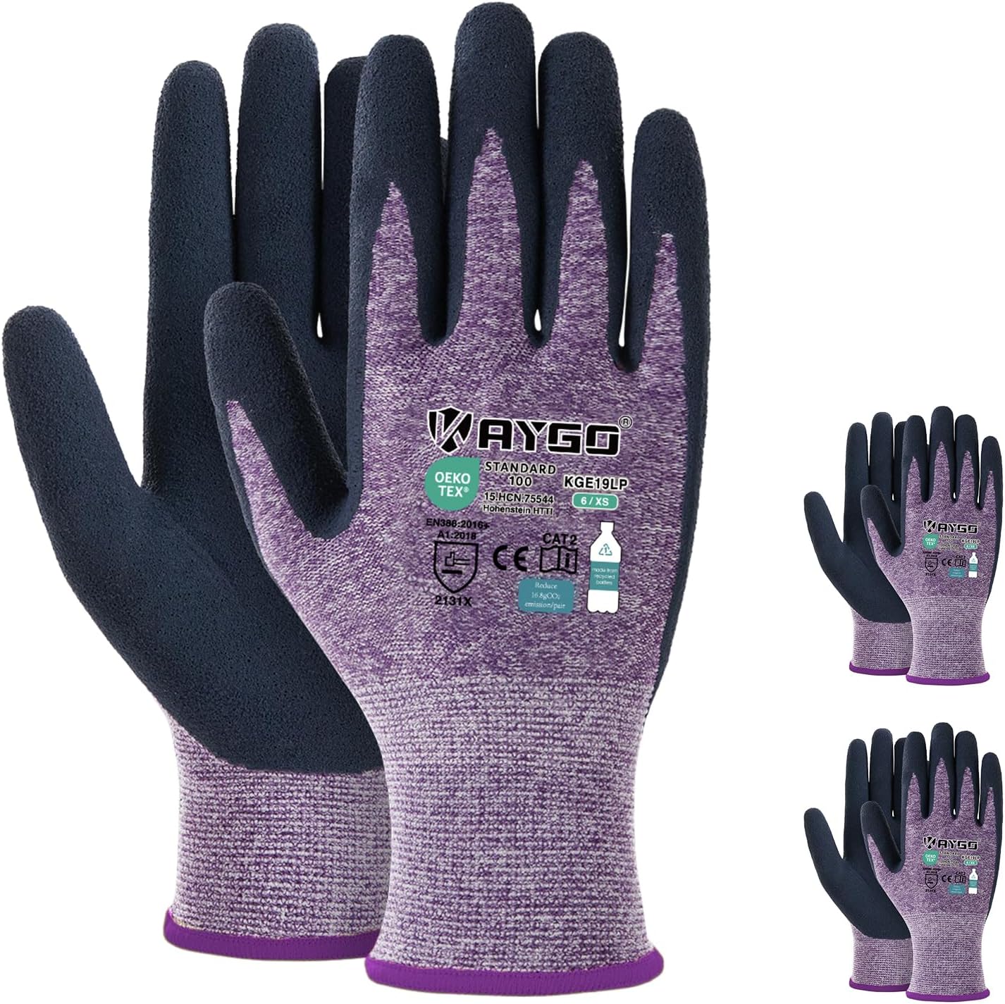 KAYGO Work Gloves for Women - Eco Friendly Safety Gear