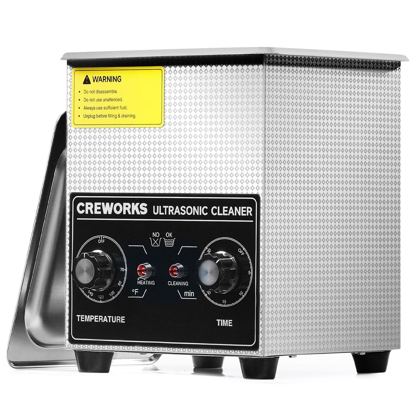 CREWORKS Ultrasonic Cleaner with Heater & Timer for Jewelry