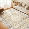 Contemporary 9x12 Area Rug with Non-Slip Abstract Design