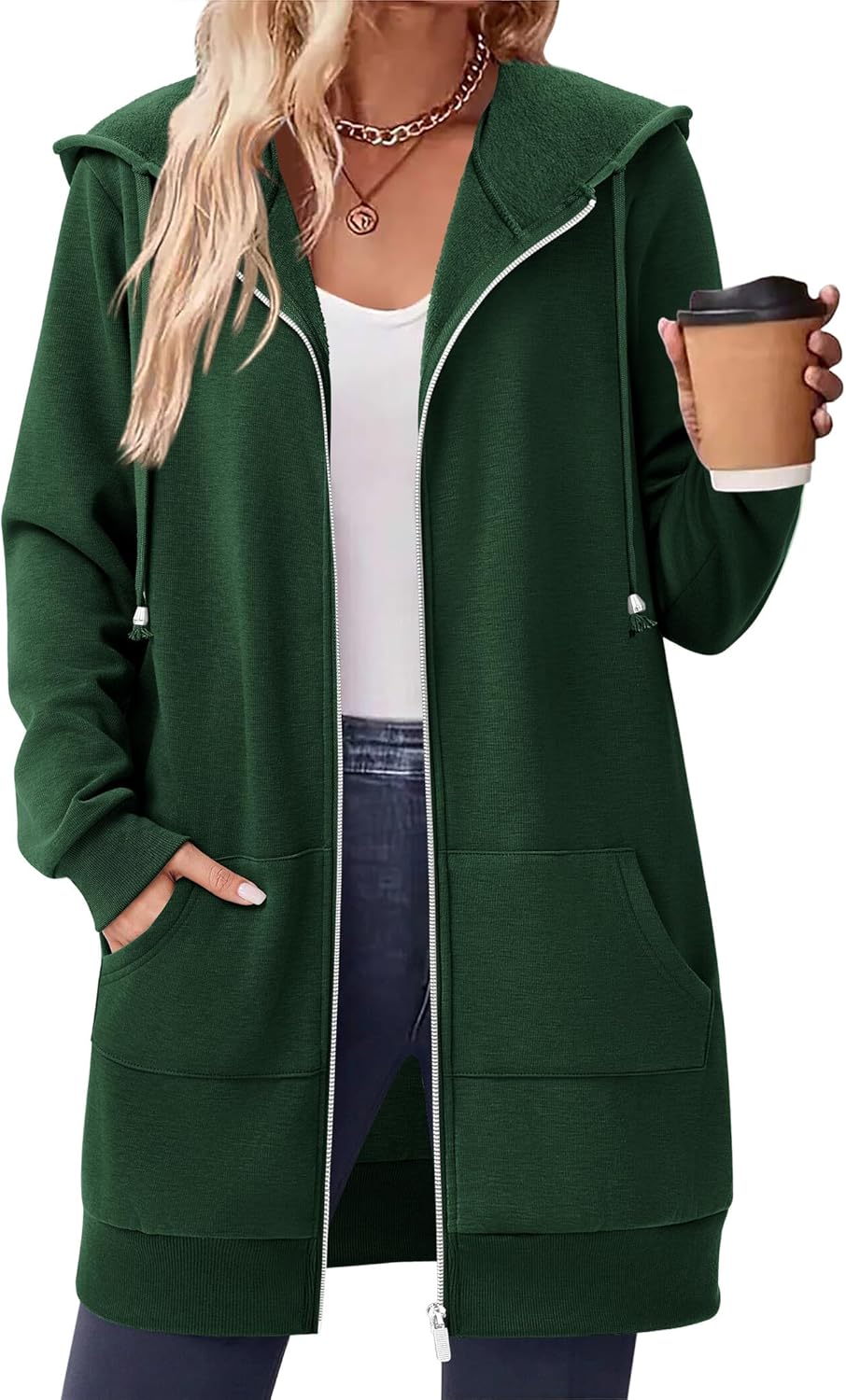 Zeagoo Women's Zip Up Hoodies for Fall and Winter Comfort
