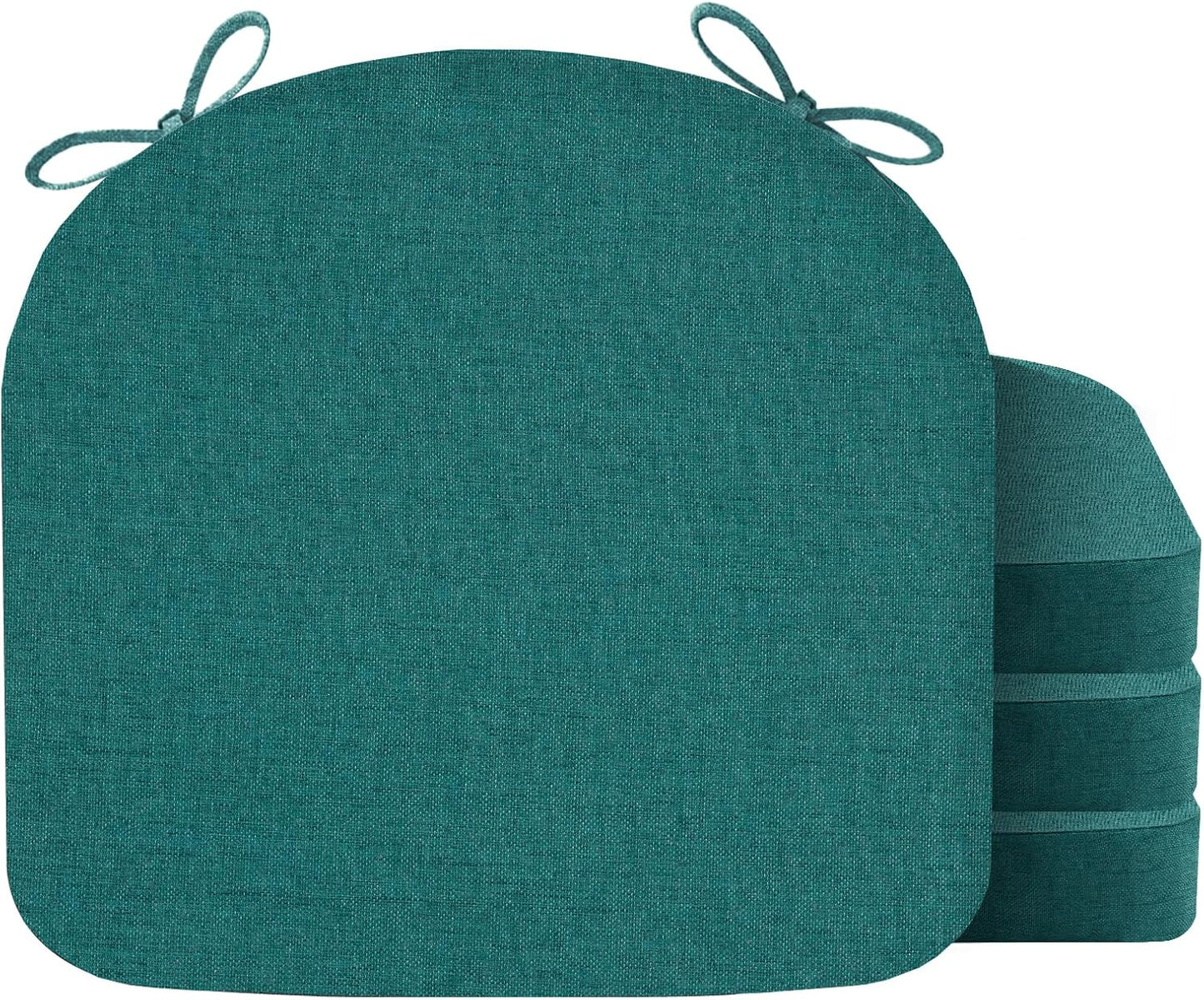 Memory Foam Chair Cushions Set of 4 for Dining and Office