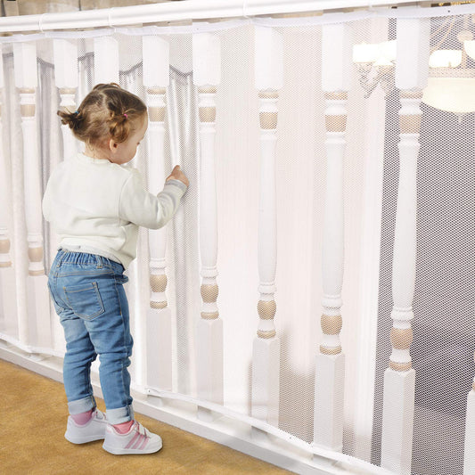 Child Safety Net - 15ft x 3ft Banister Guard - White