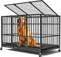 48in/38in Dog Crates for Large Dogs - Stable 4 Lockable Wheels