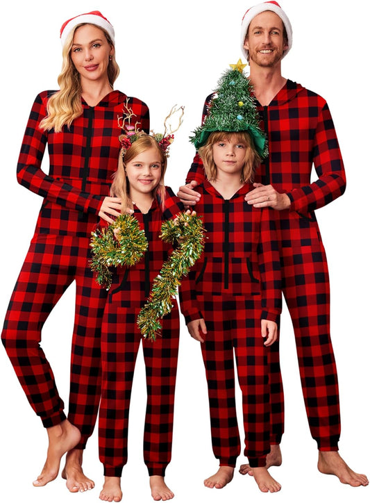 Ekouaer Christmas Matching Family Onesie Pajamas for Fun