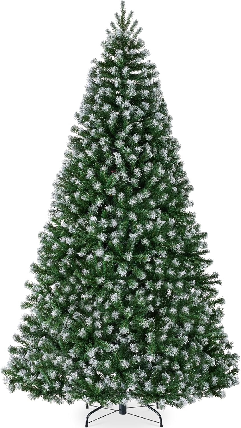 Artificial Frosted Christmas Tree - 9ft Premium Spruce Decor